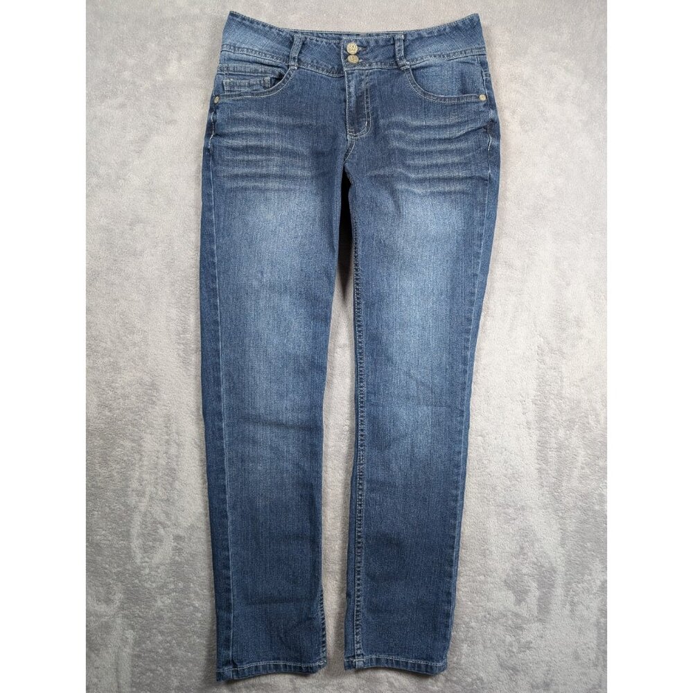 Paris Blues Gold Bar Womens Jeans Size 4P Denim Skinny Fit Casual Streetwear